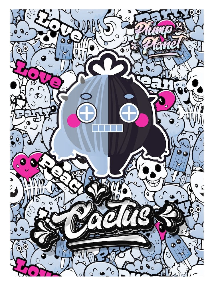 Dark Romance Cute Robot Cactus