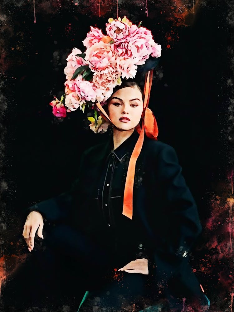 Flower Hat selena gomez