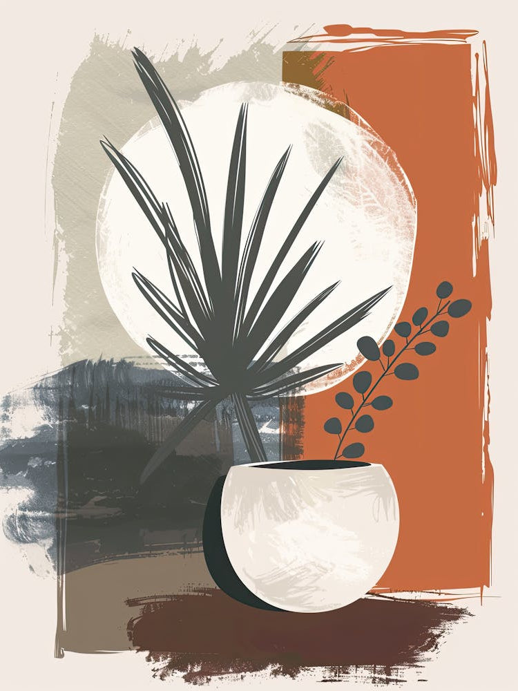 Twilight Pulses Of Cosmic Harmony Mid Century Style