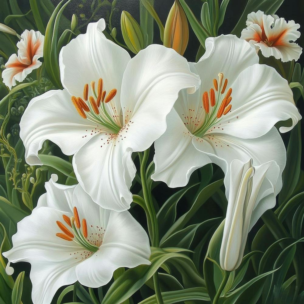 White Lilies Art