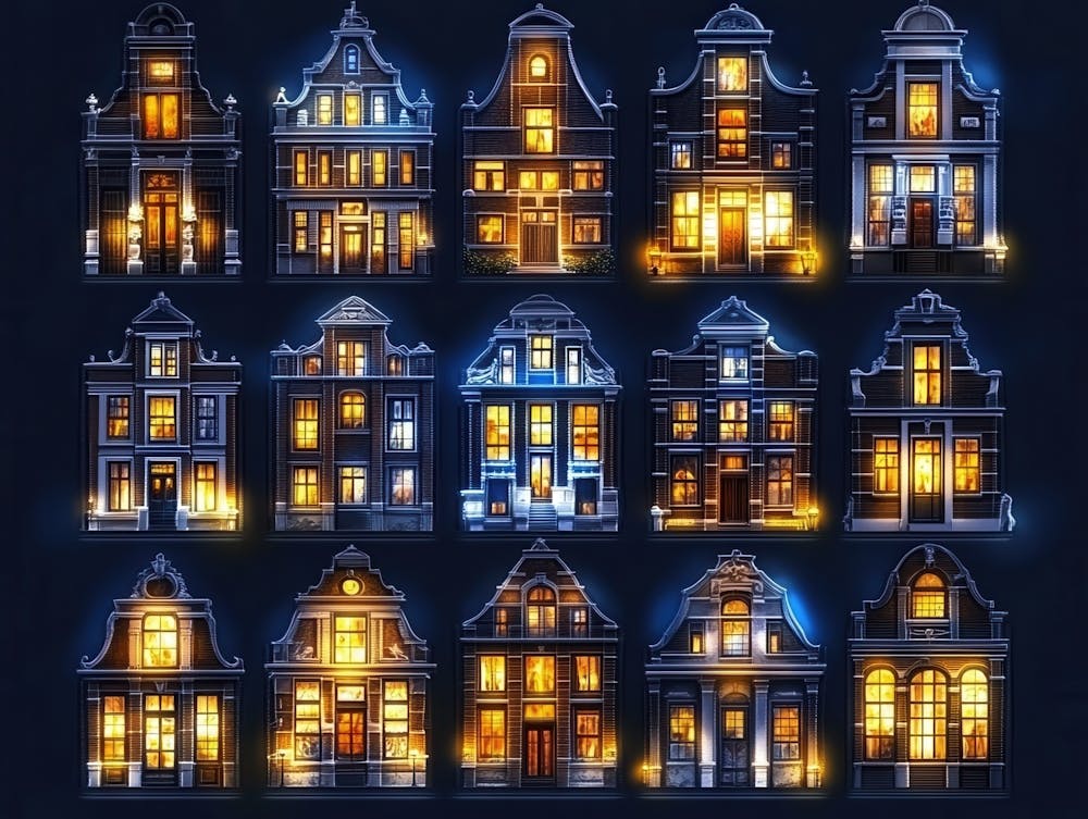 Lighted Houses