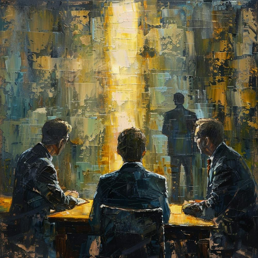 A Task Delegation Oil Painting Illustration 1718669622 2