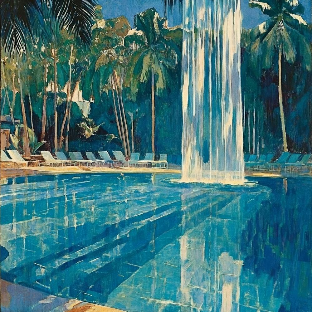 Pool In The Palms Art
