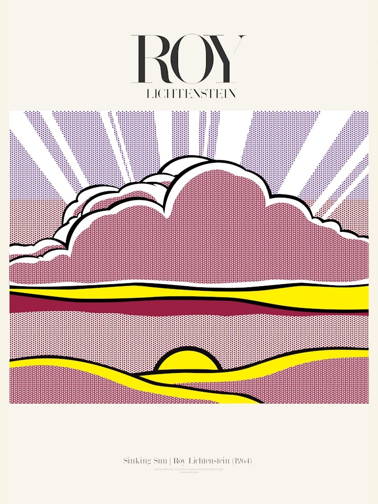 Sinking Sun 1964 Poster |Roy Lichtenstein 1964