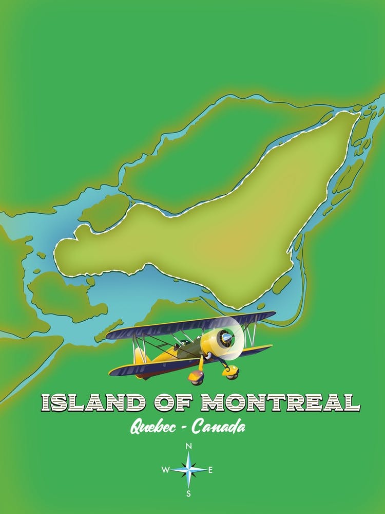 Island Of Montreal map