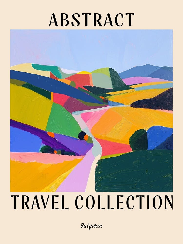Abstract Travel Collection Poster Bulgaria 1