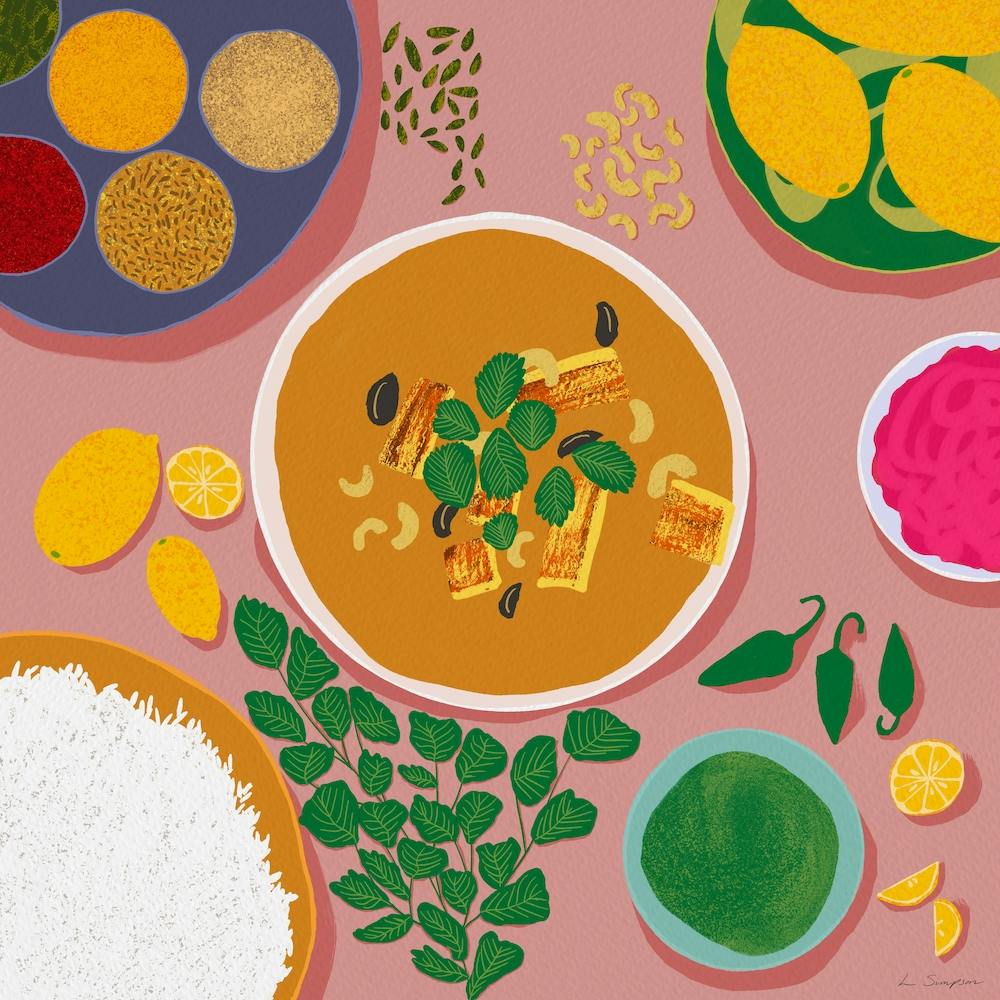 Still Life Of Dinner Square