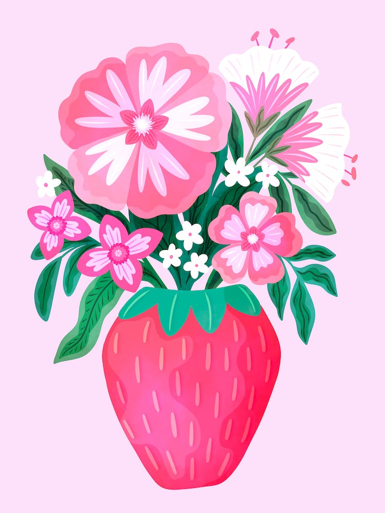 Strawberry Vase