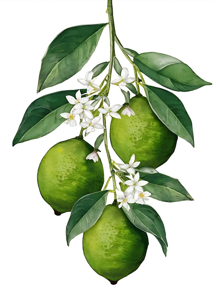 Lemon Tree With Flowers