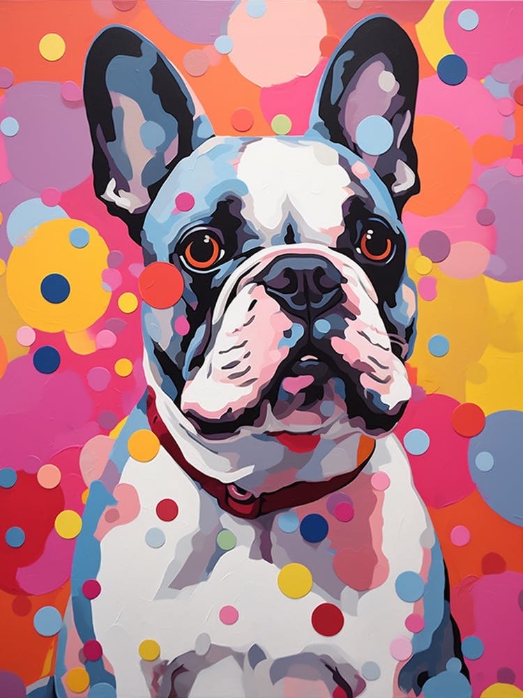 French Bulldog Pop Art Paint 3