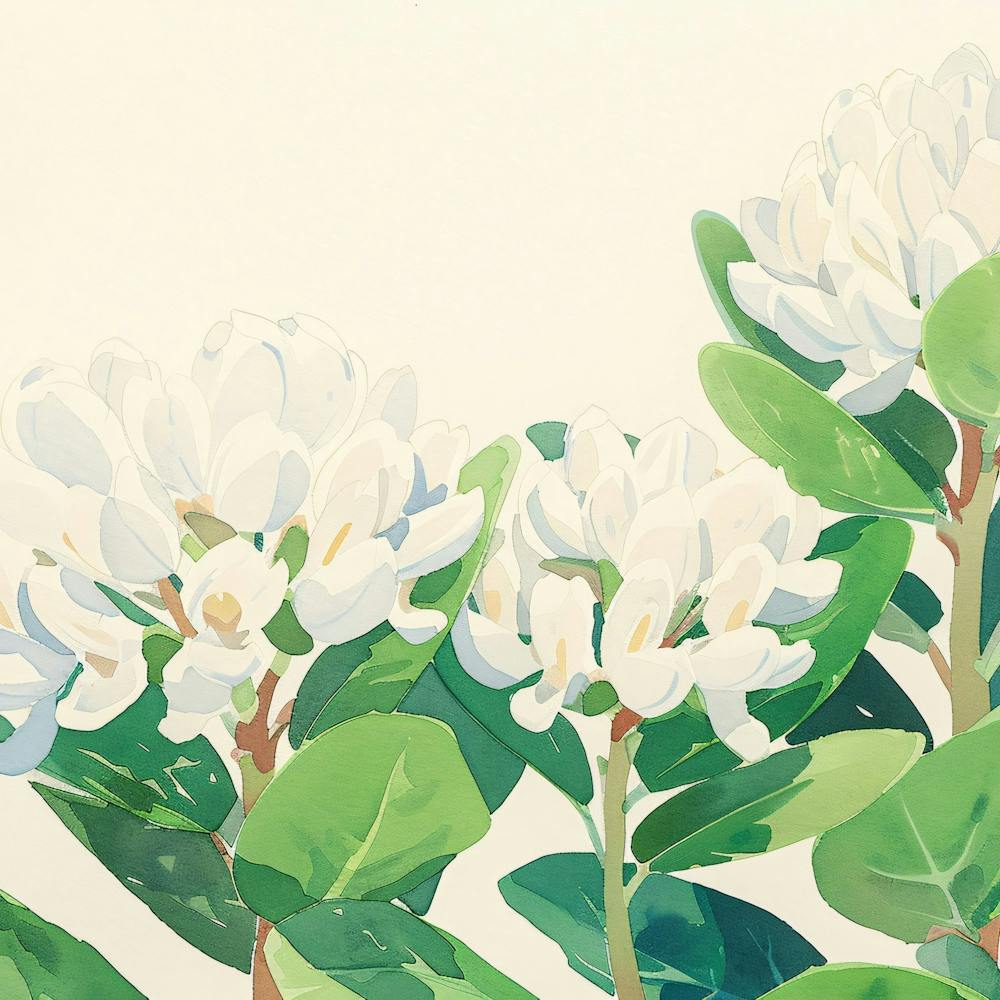 Editorial Art White Background Trifolium 3