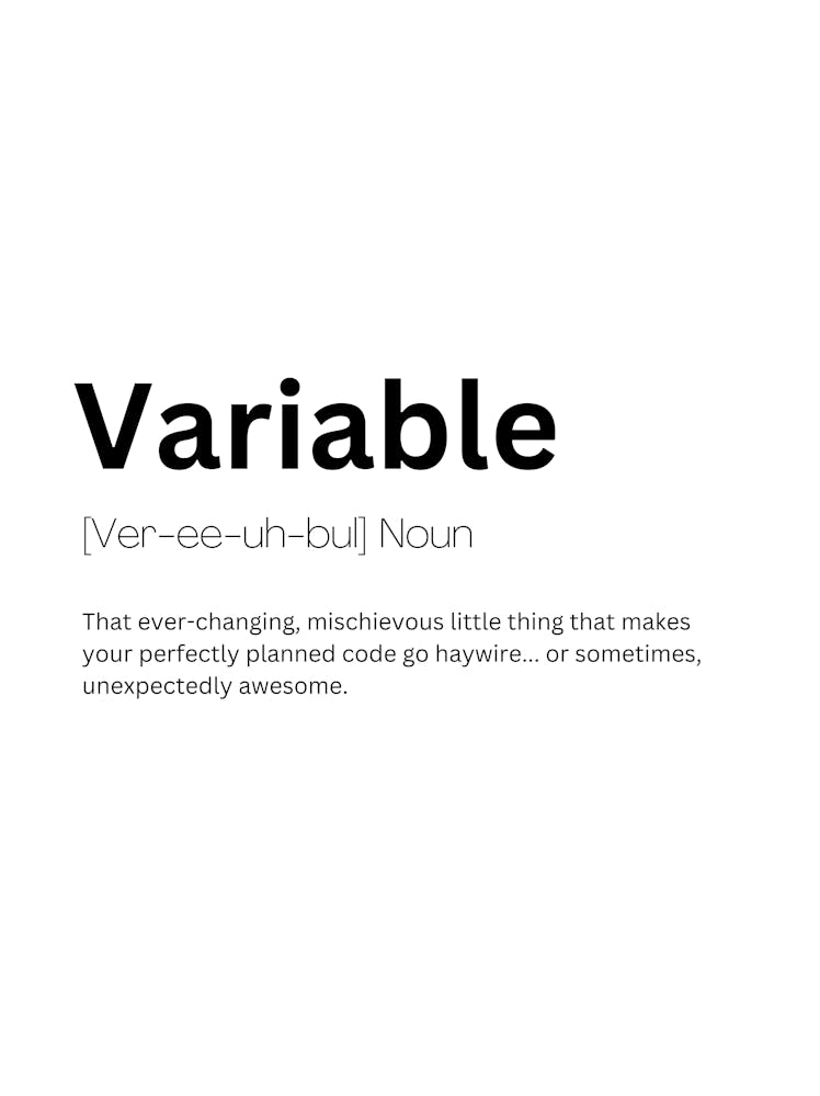 Variable Definition Meaning