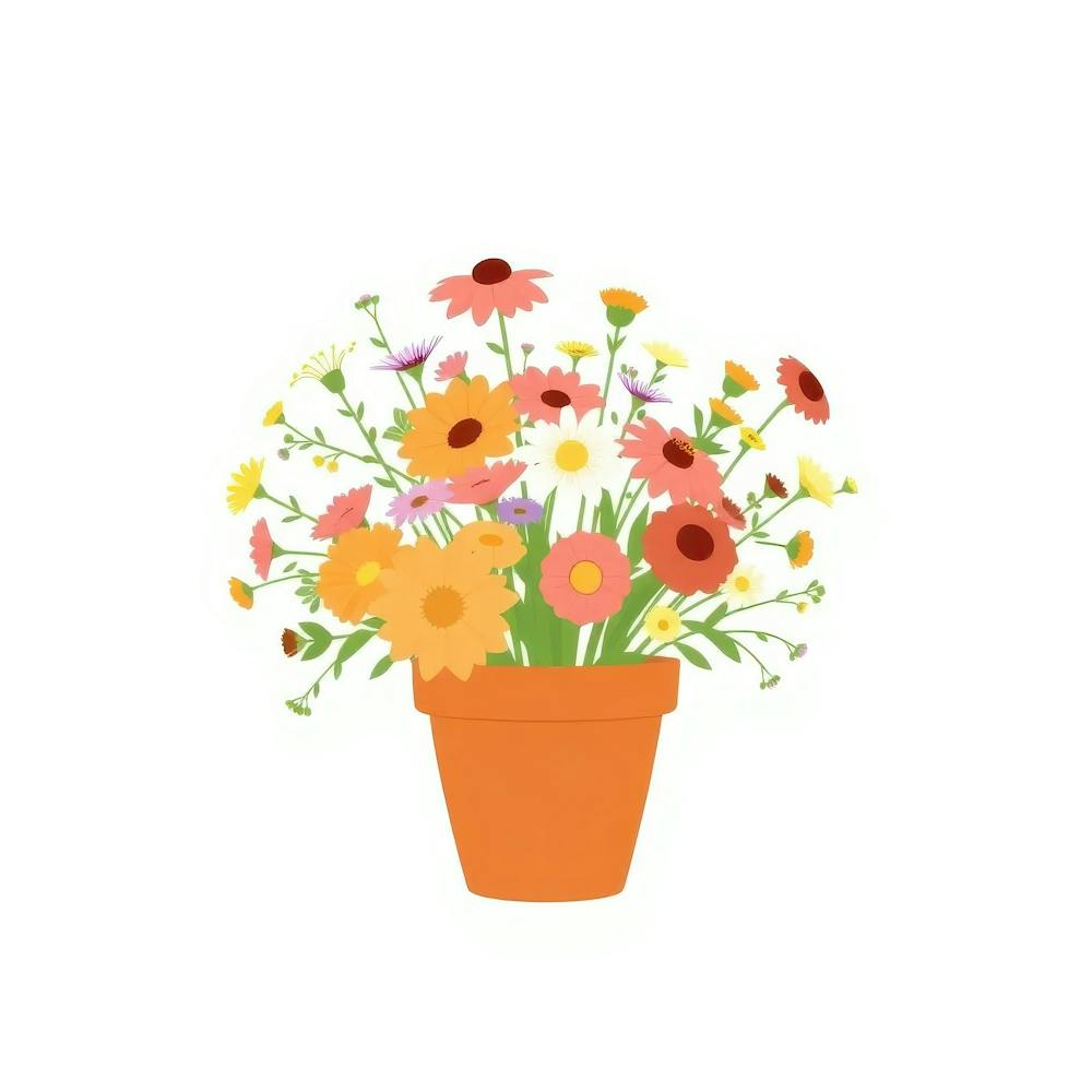 Flowers In A Pot