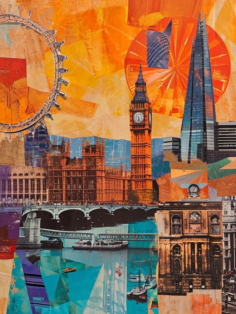 Retro Kitsch London Collage 1