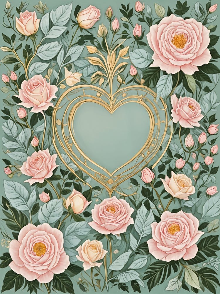Heart And Flowers