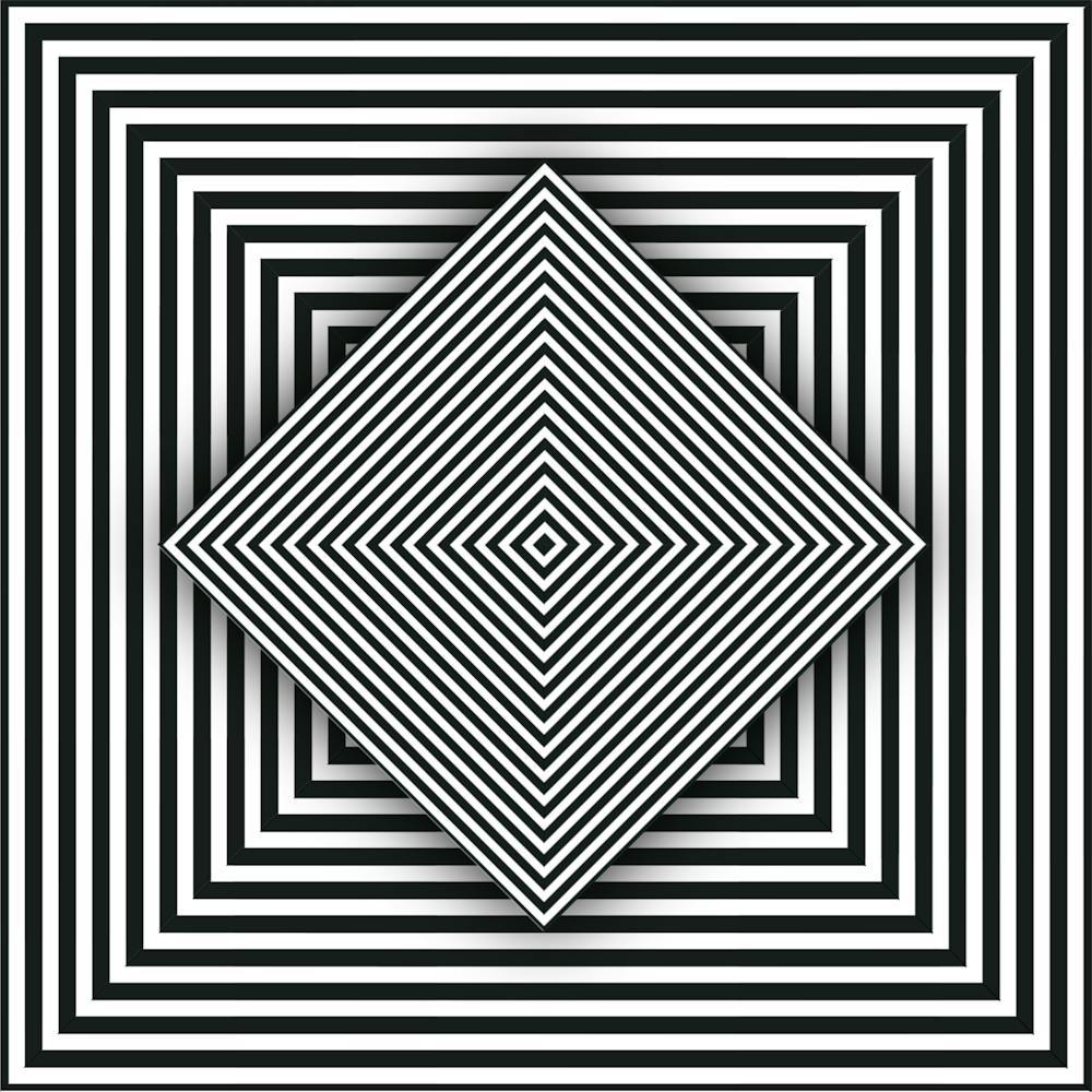 Abstraktes schwarz-weißes geometrisches Muster