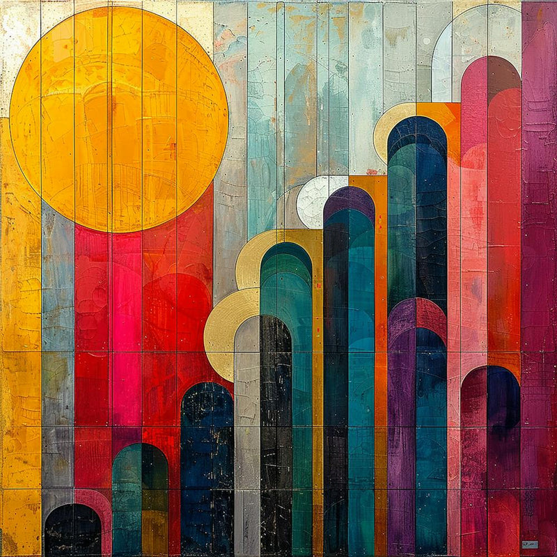Abstract Painting 9 - abstract art, abstract painting  city wall art, colorful wall art, home decor, minimal art, modern wall art, wall art, wall decoration, wall print colourful wall art, decor wall art, digital art, digital art download, interior wall a