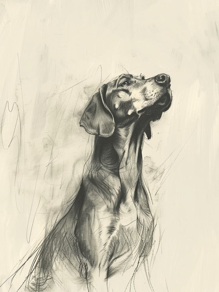 Hound Dog Charcoal Line