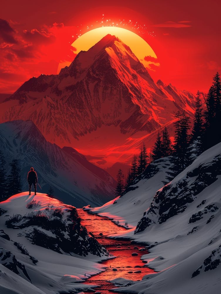 Sunset In The Mountains 25