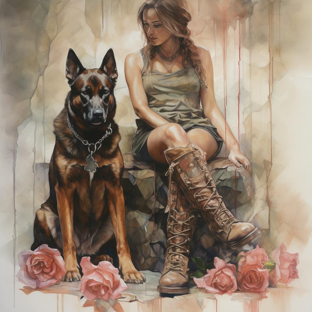 'Dog And Girl'