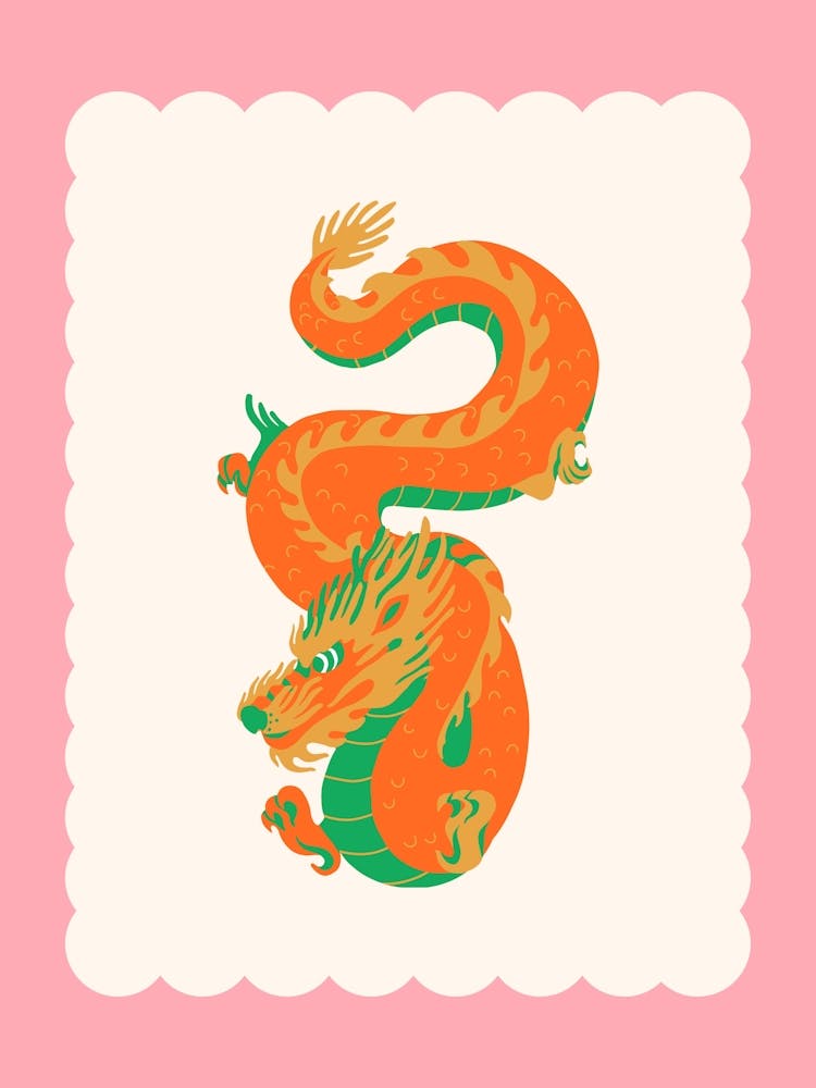 Year Of The Dragon Pink