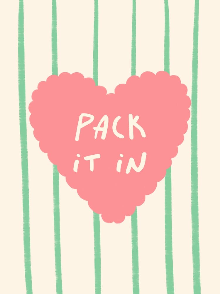 Pack It In - Pink and Green