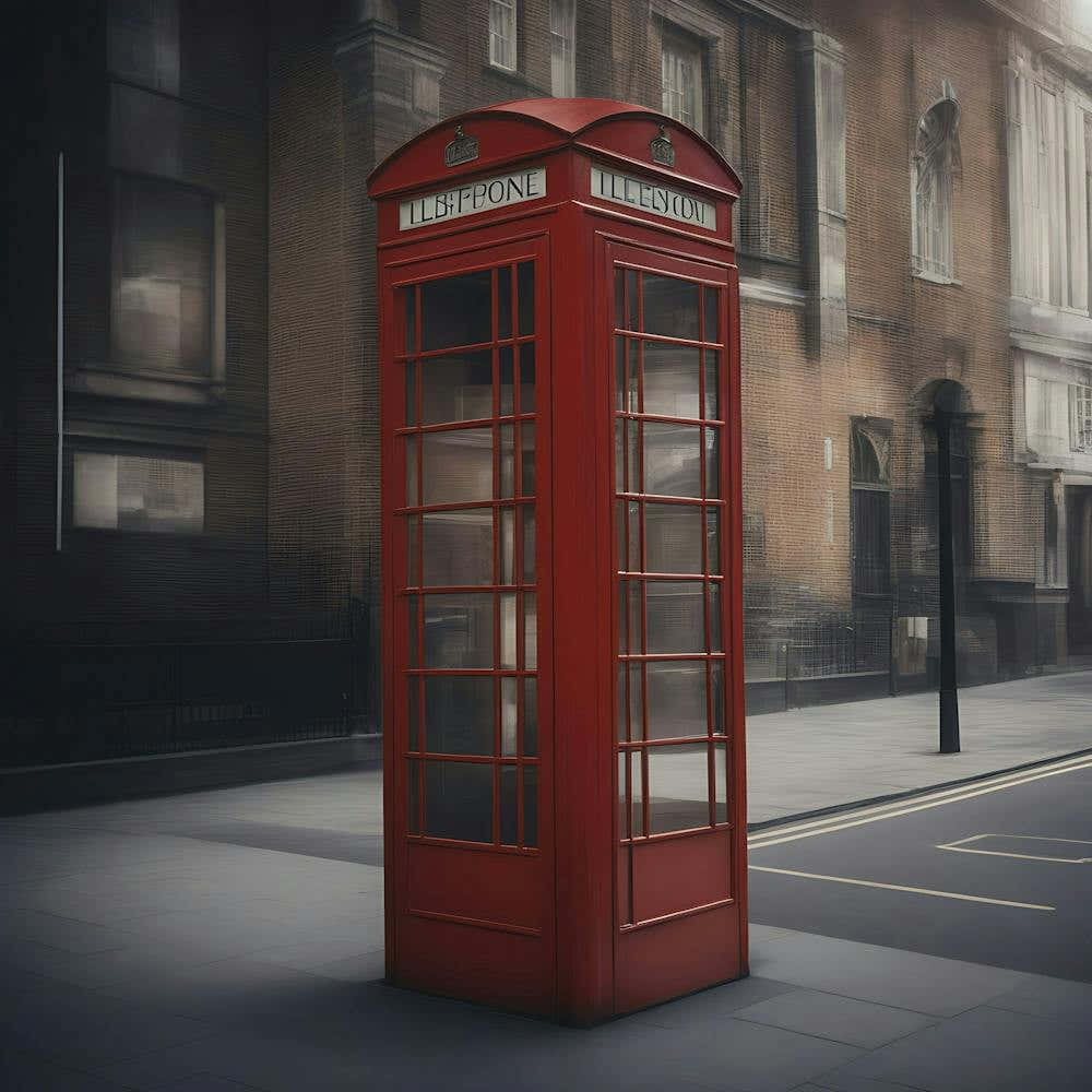 Alone, phone booth