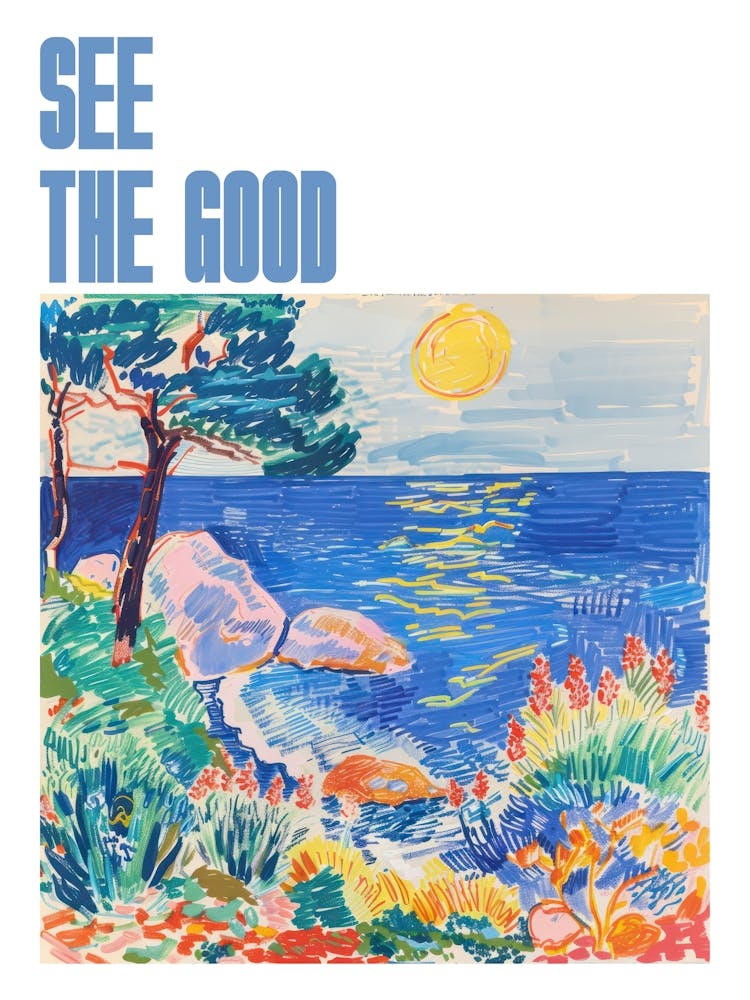 See The Good Poster Seaside Painting Matisse Style 3