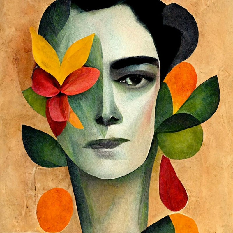 Frida Kahlo With Flowers 2