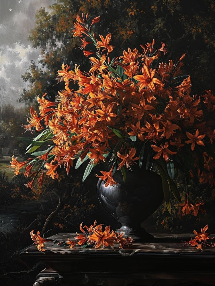 Baroque Floral Still Life Cineraria 1