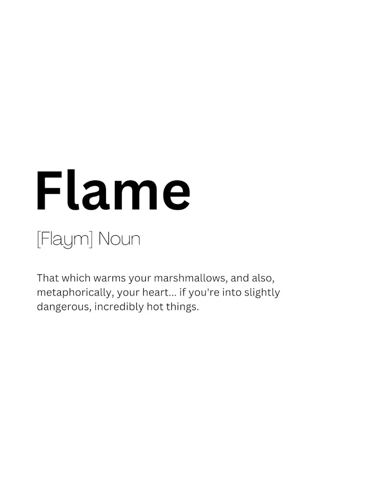 Flame Definition Meaning 1