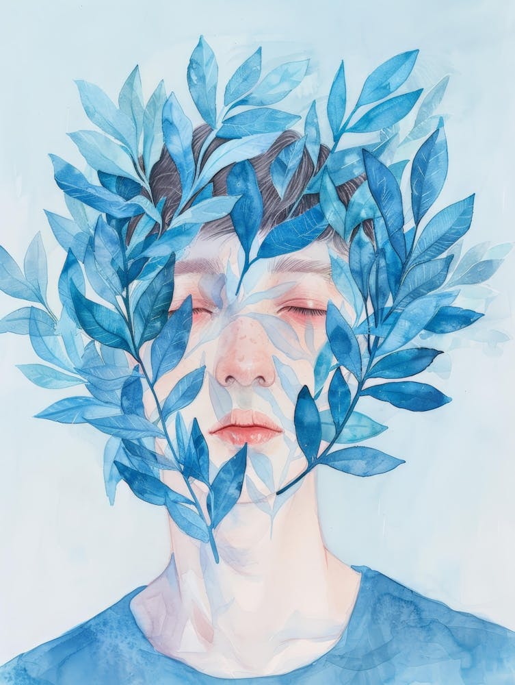 Blue Leaves 35