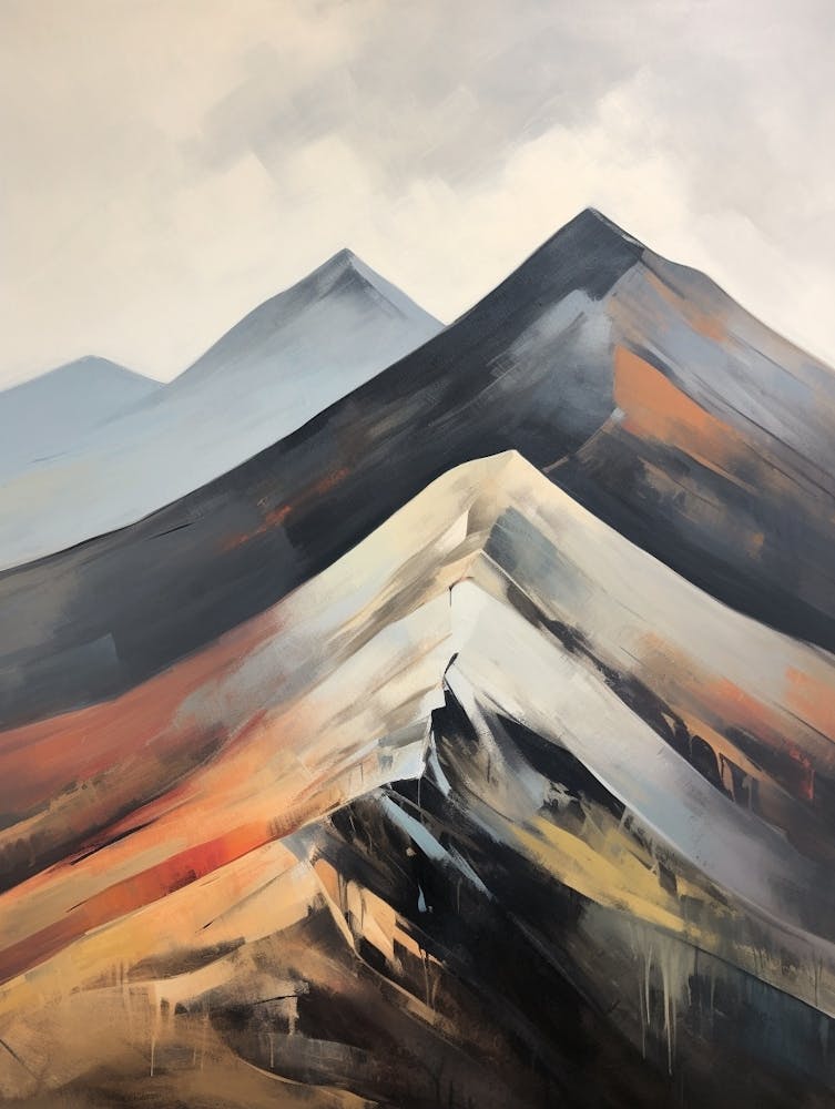 Stob Ban Grey Corries Scotland Mountain Painting