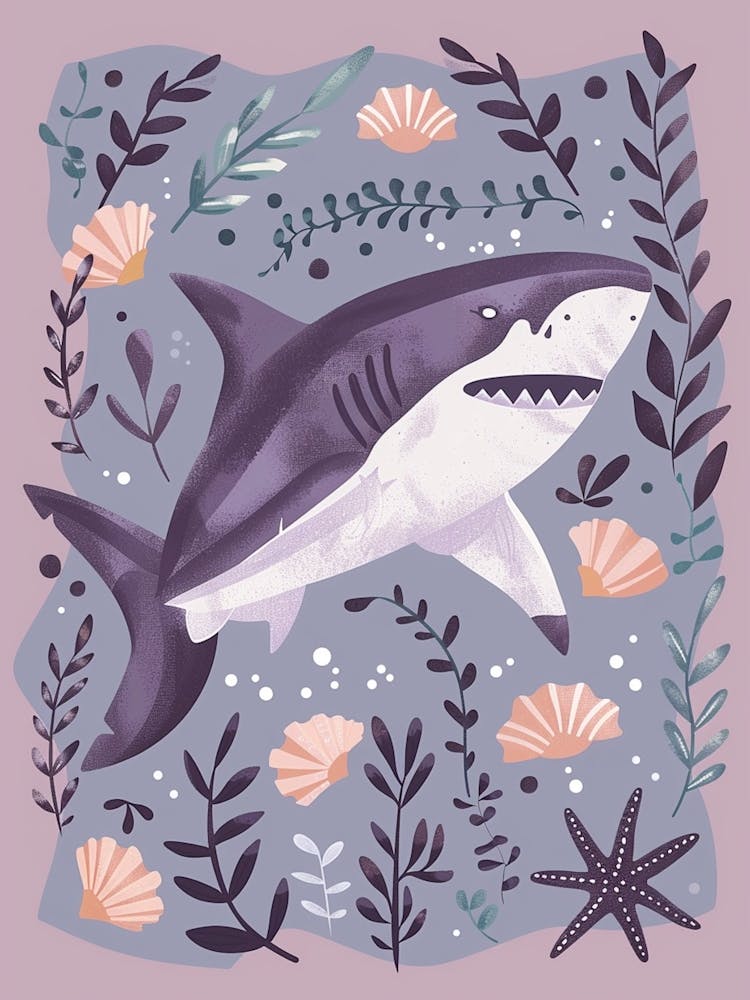 Requin-Baleine Violet - Illustration 1