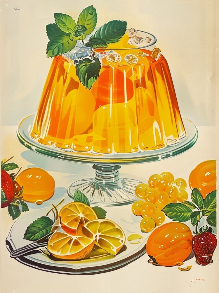 Orange Jelly Retro Advertisement Style 3