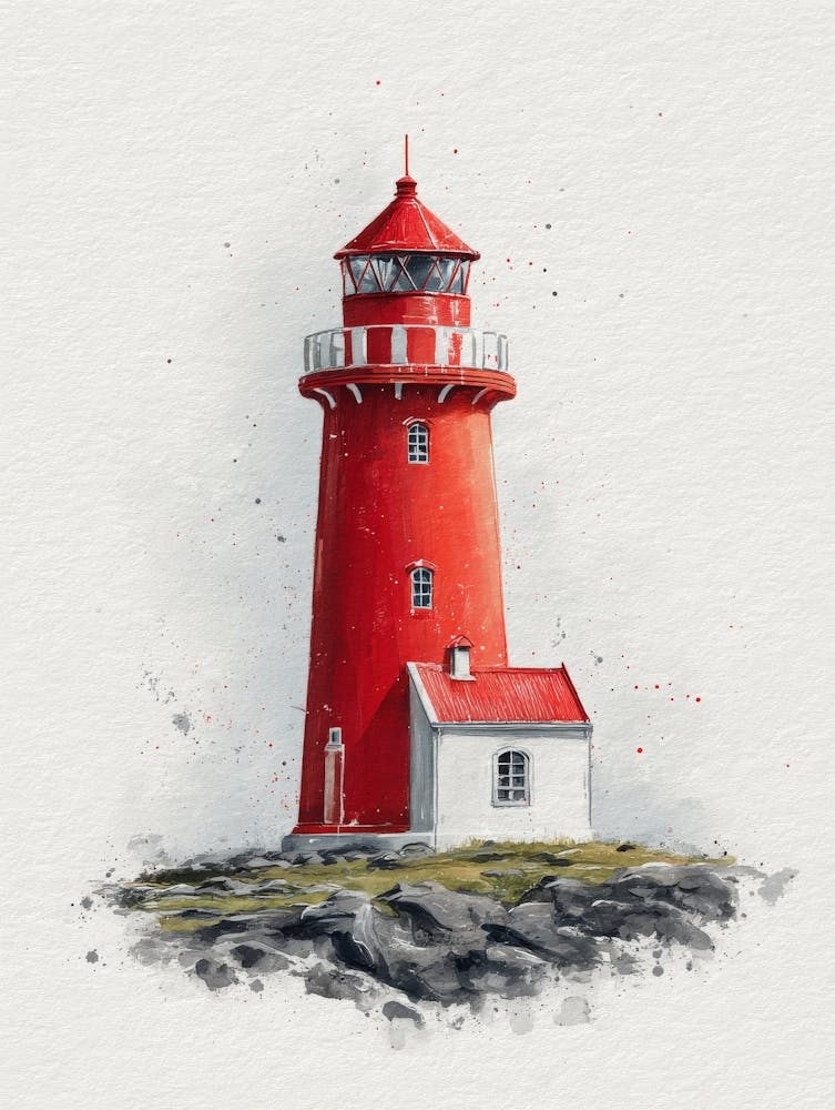 Aihrgdesign Isolated Watercolor Painting Of European Lighthou 920961d4 Ba2e 49b2 A66c 280ea3804e25 1