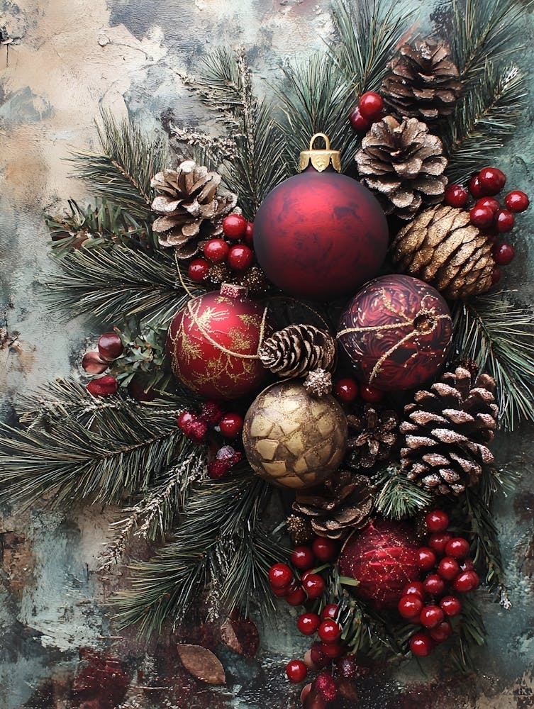 Vintage Holiday Mixed Media 9