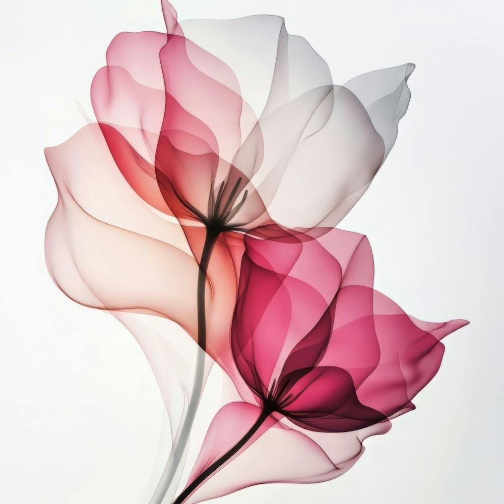 Pastel X Ray Icm Flowers 18