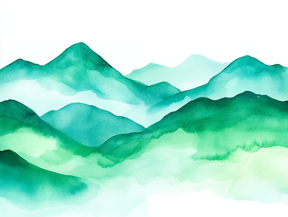 Watercolor Mountains