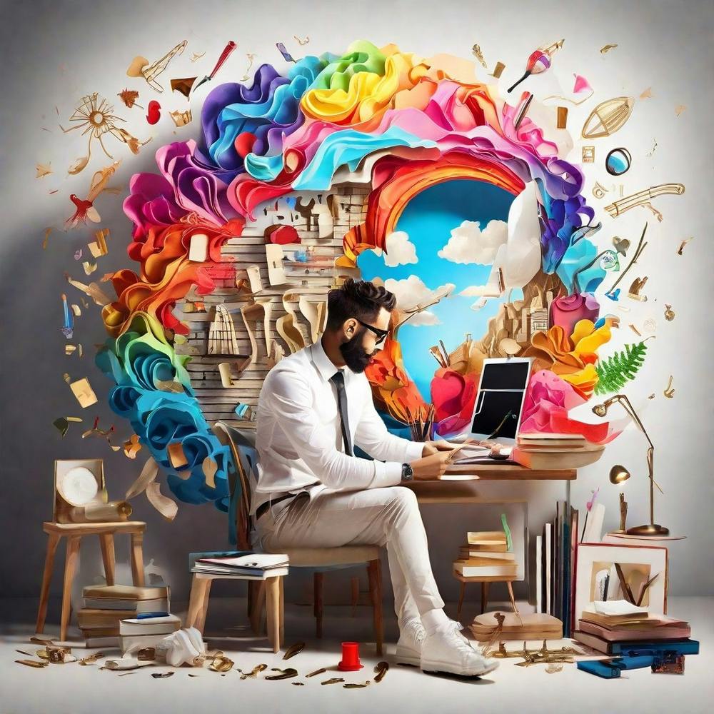 Man Working On A Computer