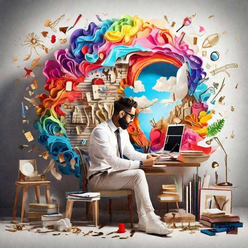 Man Working On A Computer