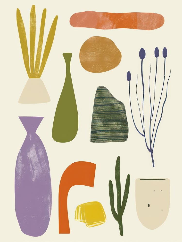 Cute Objects Abstract Collection 3