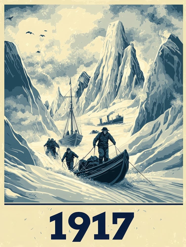 Aihrgdesign A Vintage Adventure Poster Of A Dramatic Polar Re F0e0ef7a Bb55 41ee 9f15 516a0fc5b84f 1