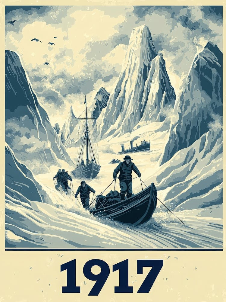 Aihrgdesign A Vintage Adventure Poster Of A Dramatic Polar Re F0e0ef7a Bb55 41ee 9f15 516a0fc5b84f 1