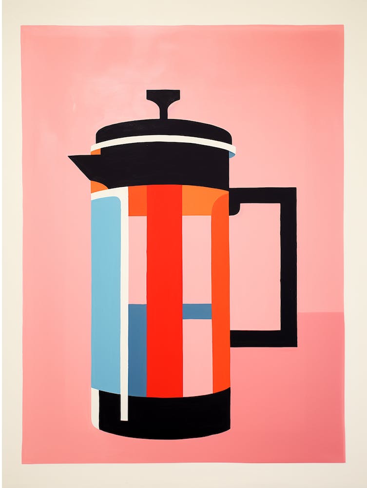 Matisse Inspired Coffee Cafetiere Kitchen Poster