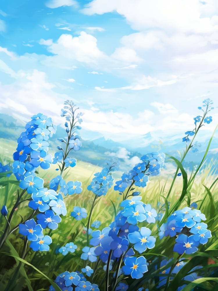 Forget Me Not By The Sunset (2)