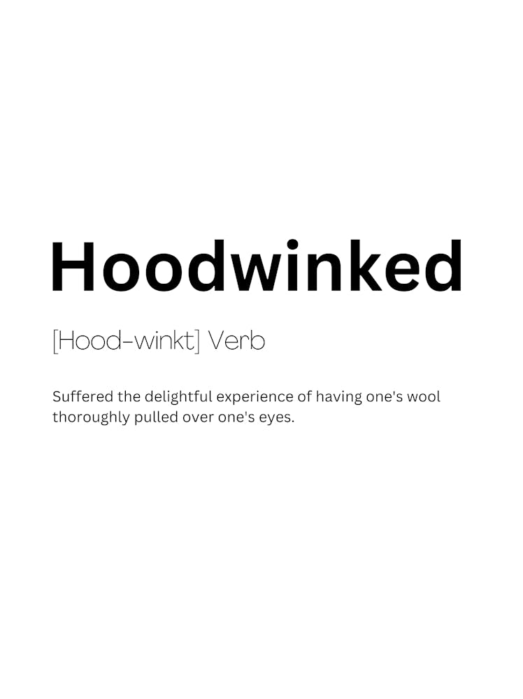 Hoodwinked Definition Meaning