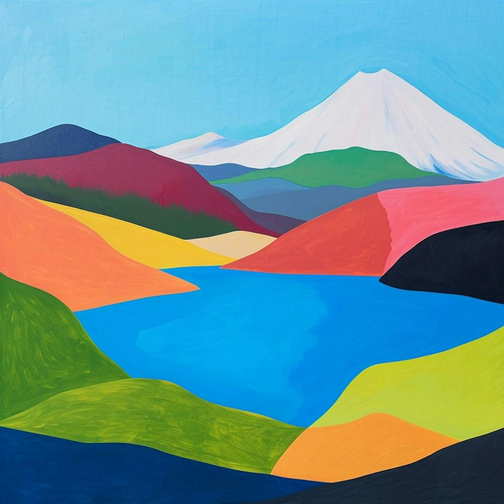 Colourful Abstract Tongariro National Park New Zealand 4