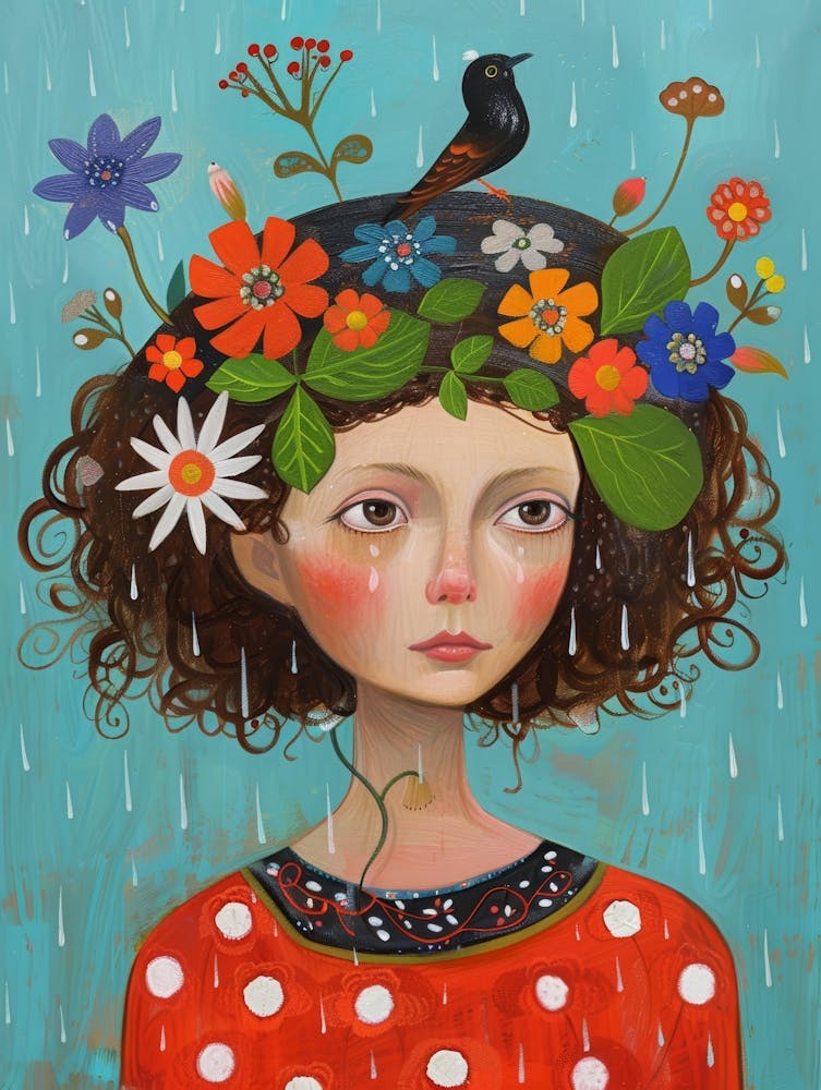 Fille de Jour de Pluie
