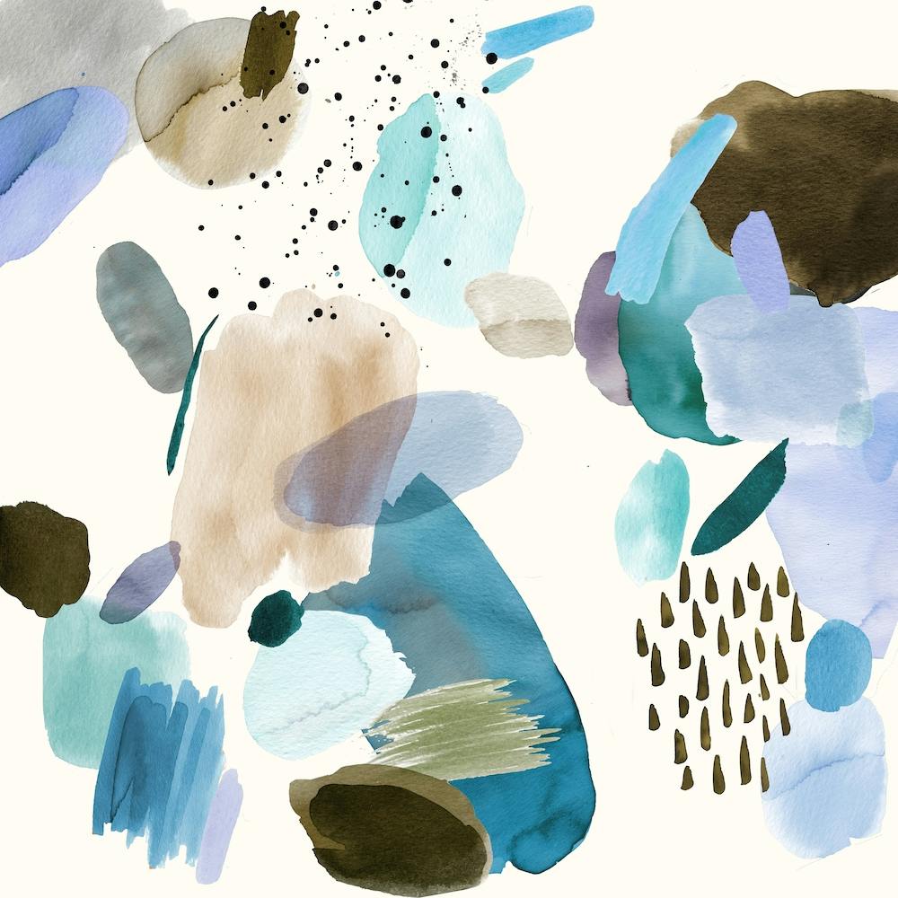 Mineral Abstract Blue Square